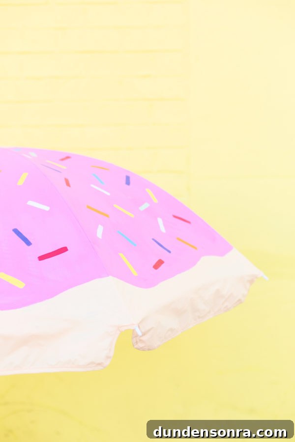 How to Make a Donut-Shaped Beach Umbrella: DIY Guide 8 Donut umbrella