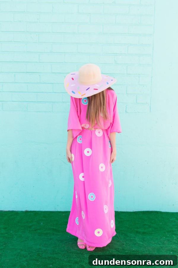 DIY Donut Caftan Tutorial: Sew a Comfortable Summer Kaftan 9 A woman wearing a pink dress