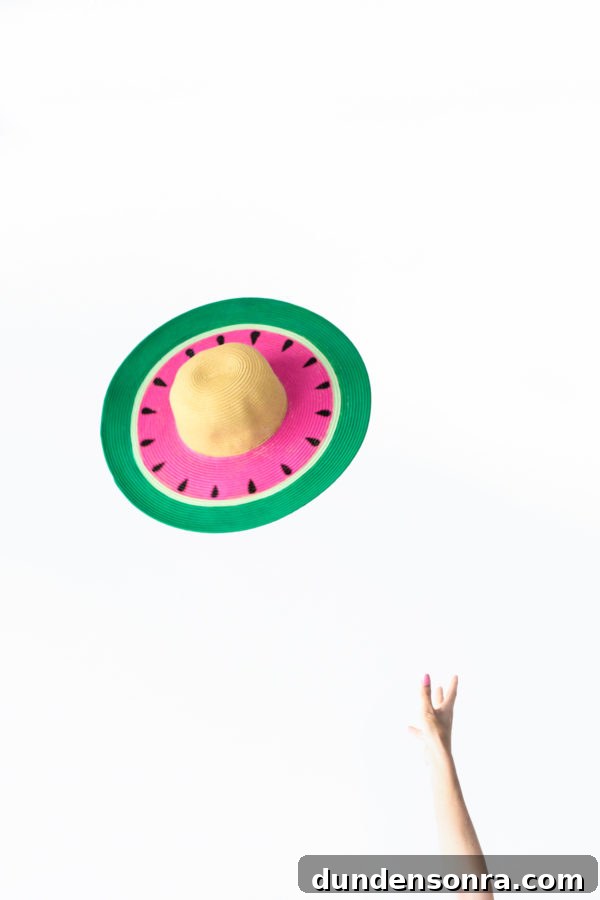 DIY Watermelon Hat: Cute Summer Floppy Sun Hat Tutorial 11 Watermelon hat