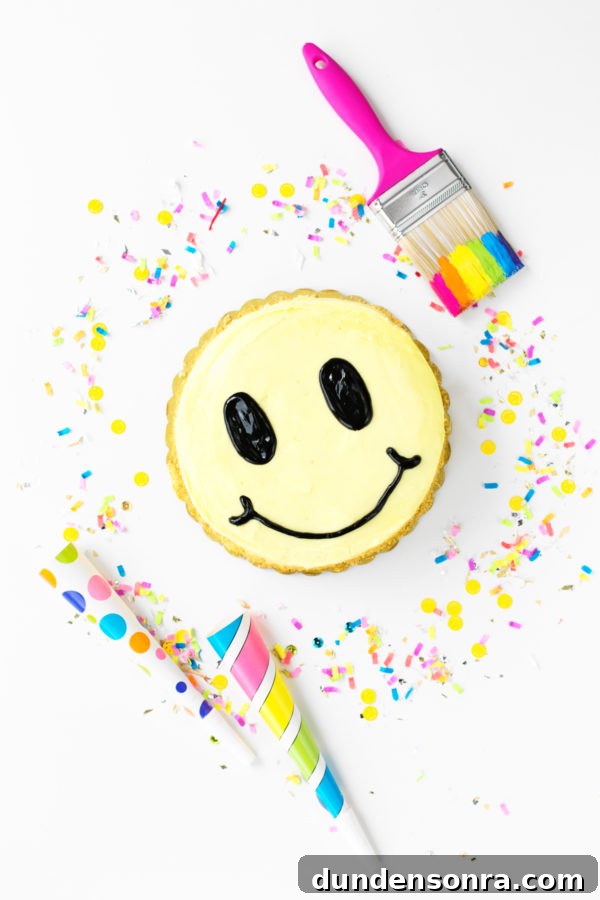 Cakeover: 6 Clever Store-Bought Cake Decorating Hacks 12 A cake with a smiley face on it