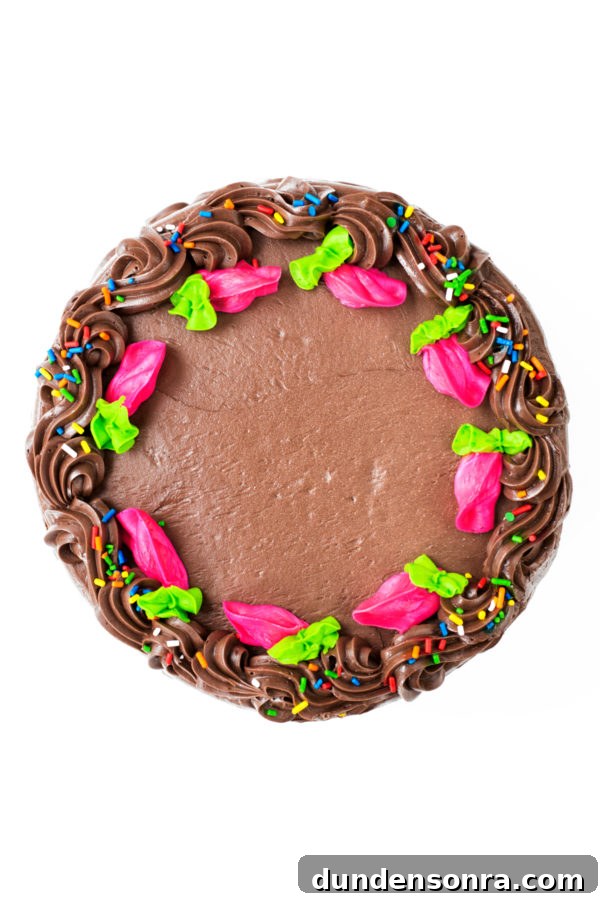 Cakeover: 6 Clever Store-Bought Cake Decorating Hacks 6 A chocolate cake