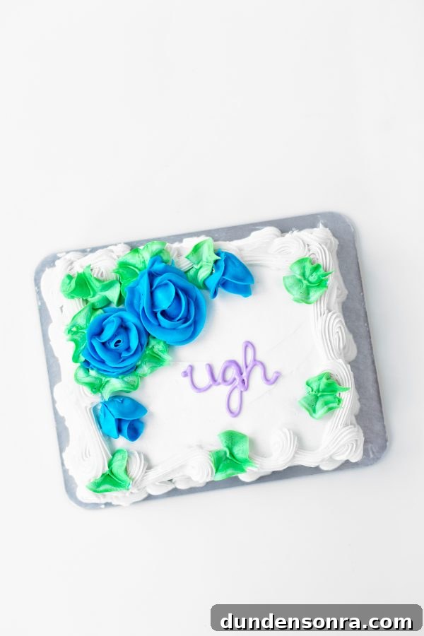 Cakeover: 6 Clever Store-Bought Cake Decorating Hacks 9 A cake with flowers on it