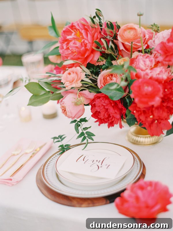 A plate with utensils and flowers 
