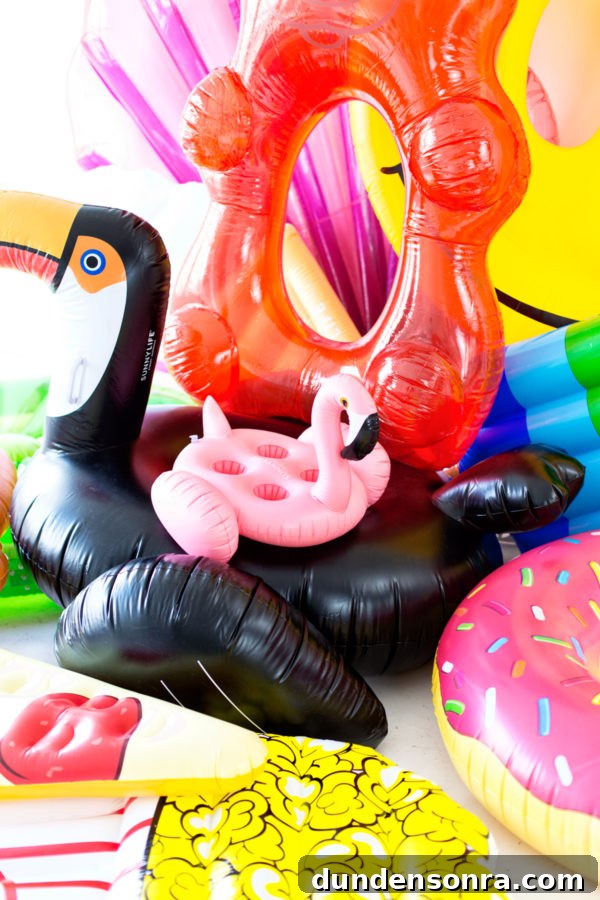 A bunch of floaties 