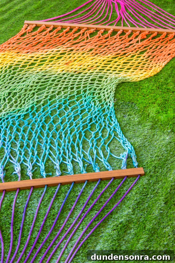 A rainbow hammock