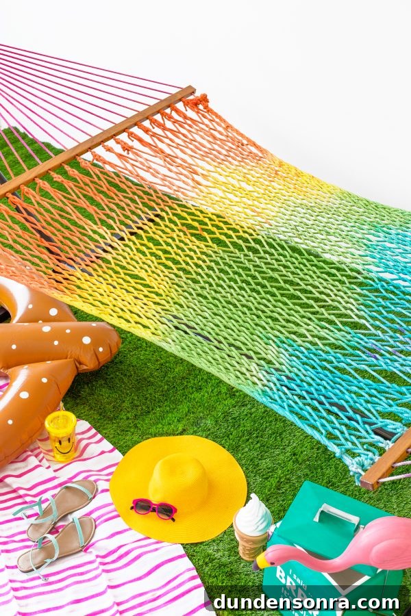 A rainbow hammock