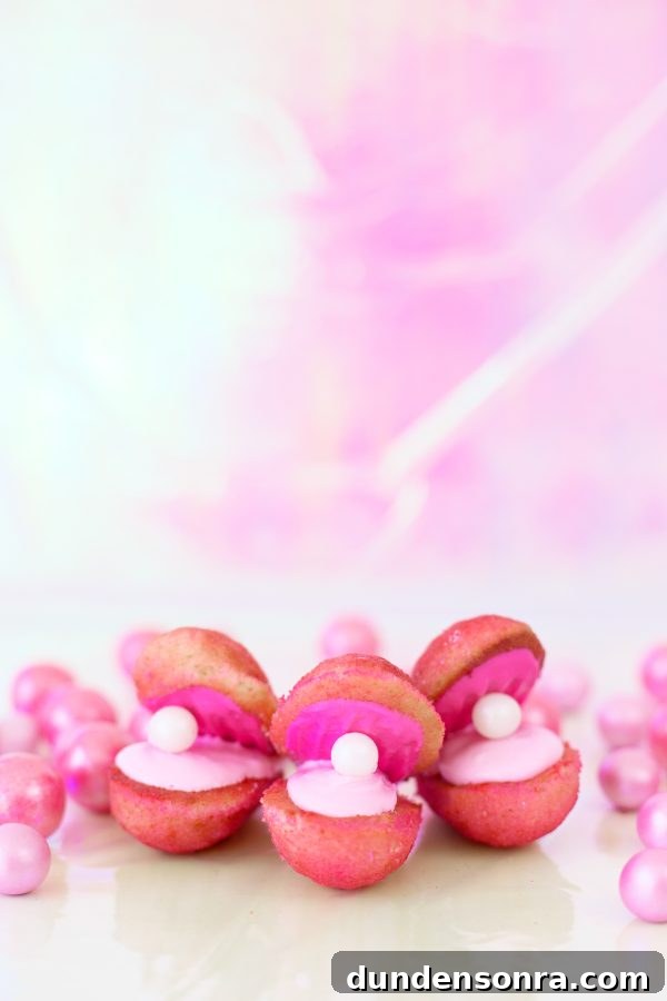 Pink Seashell Madeleines: Ocean-Inspired Shell Cookies 2 Madeleines that look like clamshells