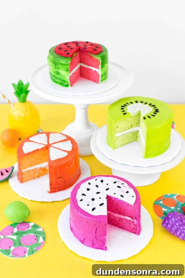 Cakes that look like fruit