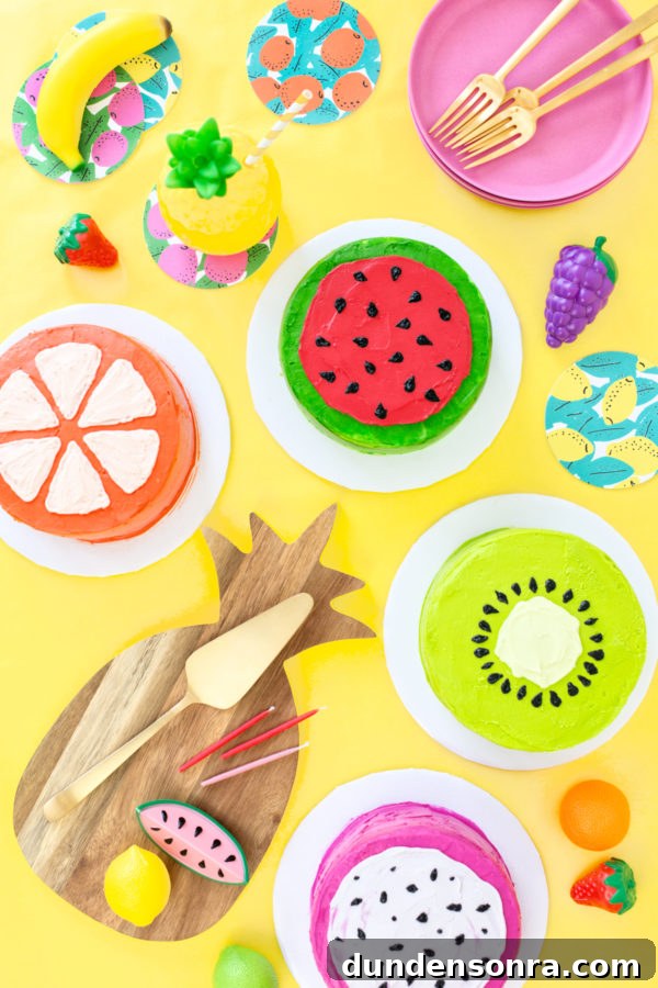 Cakes that look like fruit