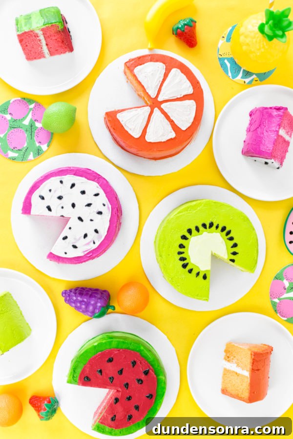 Cakes that look like fruit