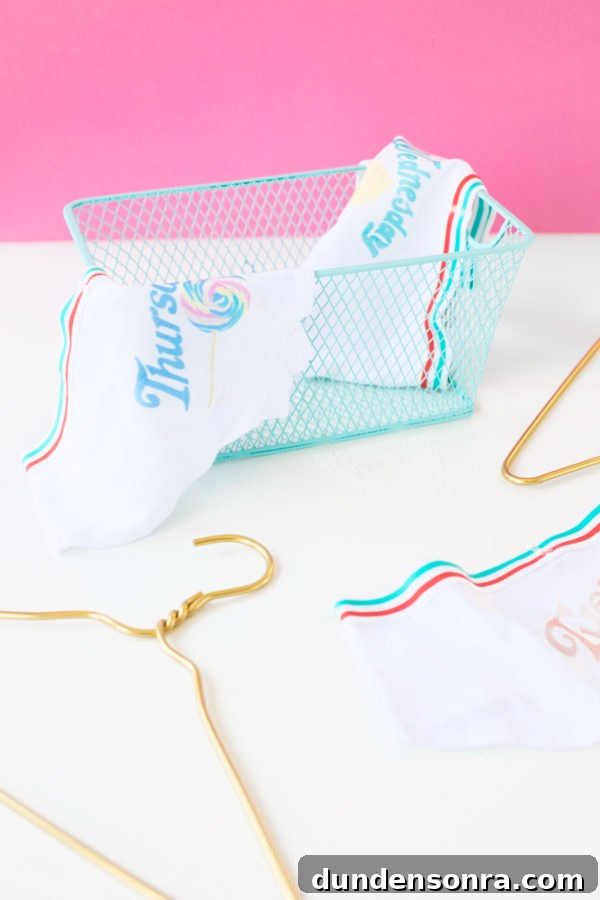 DIY Day-of-the-Week Underwear: Simple Sew-Along for Custom Sets 9 Underwear and baskets