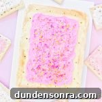 A giant pop tart cake