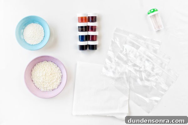 Sprinkles and craft materials 