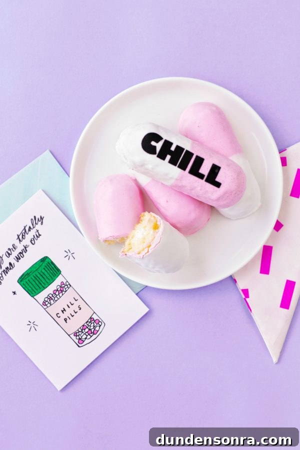Chill pill cakes and card