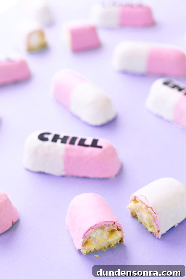 Twinkies with the word chill on it