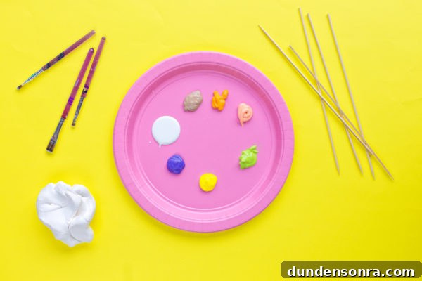 DIY Fruit Drink Markers: Quick Craft Ideas for Parties 5 A pink plate with paint on it