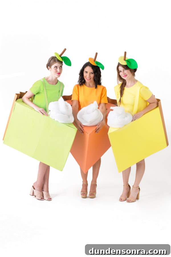 Homemade Pie Slice Costume Ideas for Parties and Halloween 17 Three people dressed as pie slices