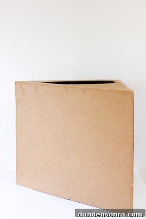 A cardboard box 