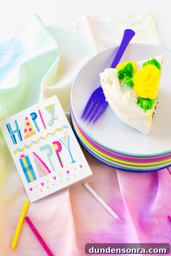 DIY Dessert Plates with Color-Edged Trim: Step-by-Step Guide 4 Plates and birthday card