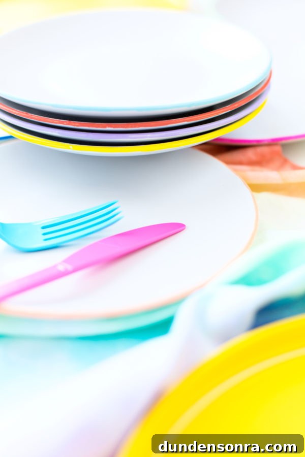 DIY Dessert Plates with Color-Edged Trim: Step-by-Step Guide 7 Plates and utensils