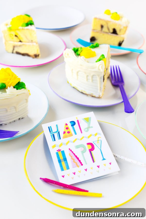 DIY Dessert Plates with Color-Edged Trim: Step-by-Step Guide 9 Cake slices on plates