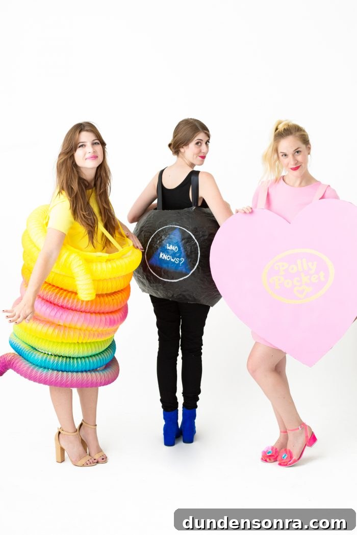 Three girls in costumes 