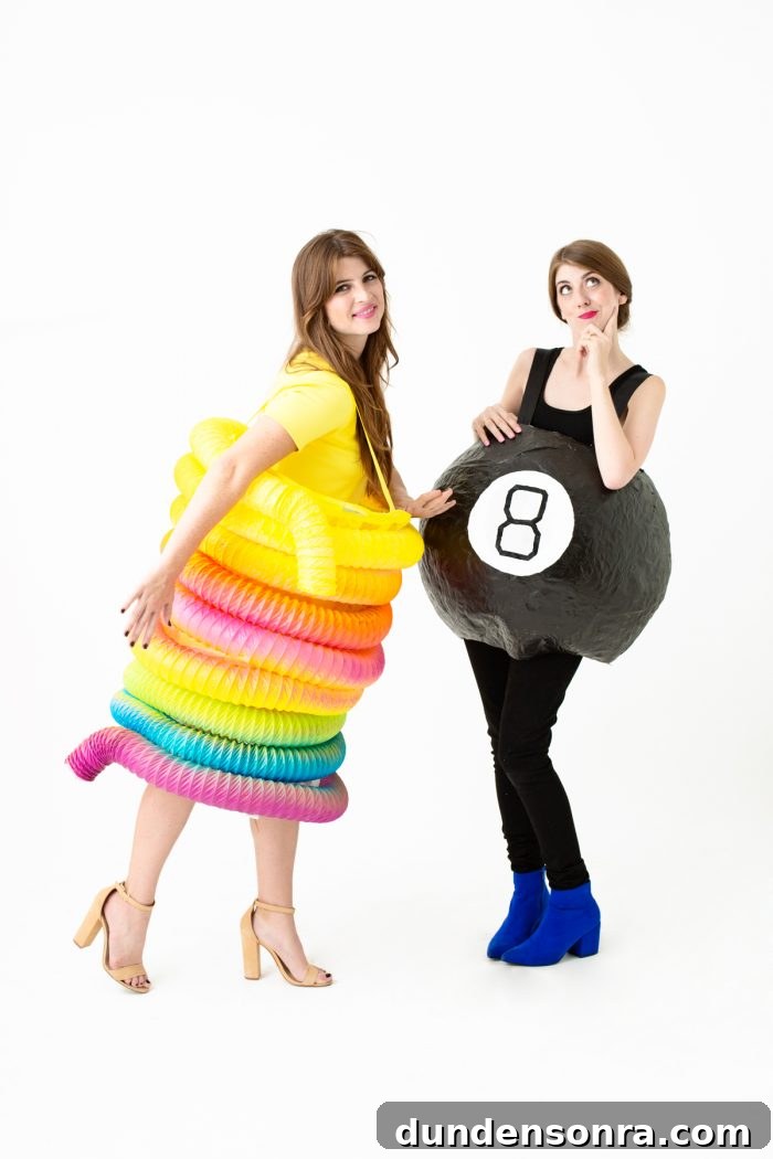 Two women dressed in toy costumes