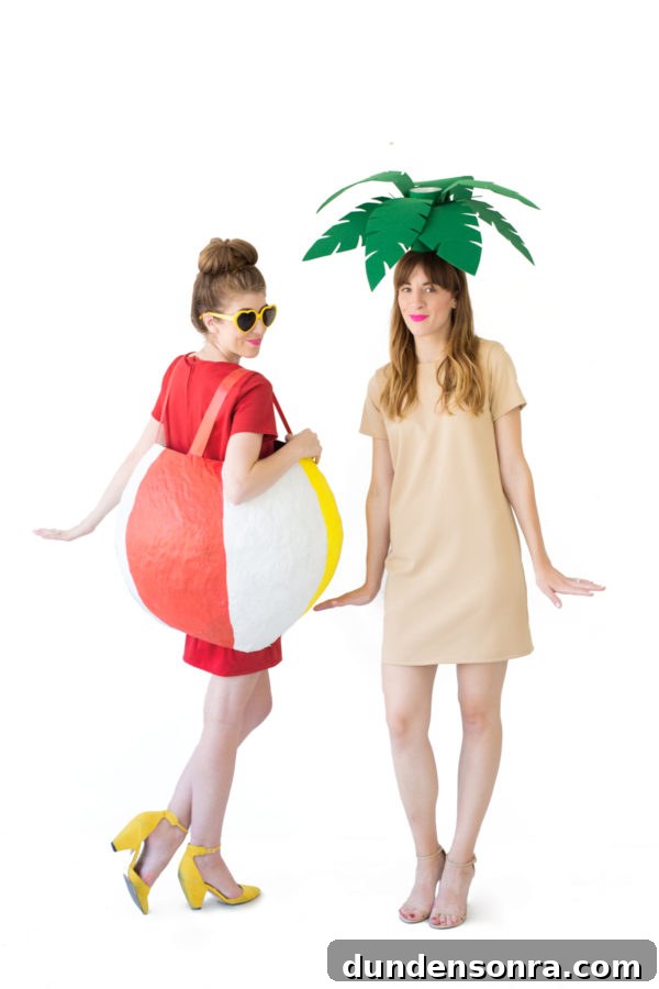 DIY Palm Tree and Beach Ball Halloween Costume Ideas 14 DIY Palm Tree + Beach Ball Costumes