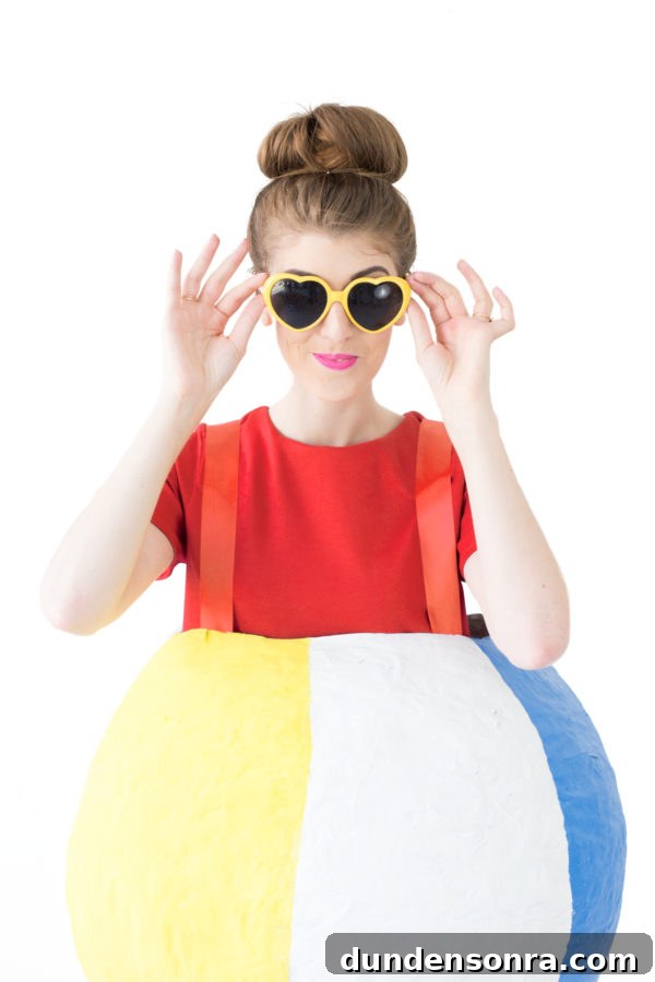 DIY Palm Tree and Beach Ball Halloween Costume Ideas 3 DIY Beach Ball Costume