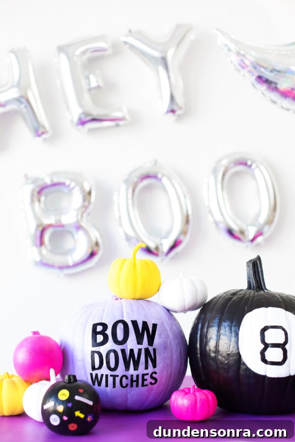 Pumpkins painted