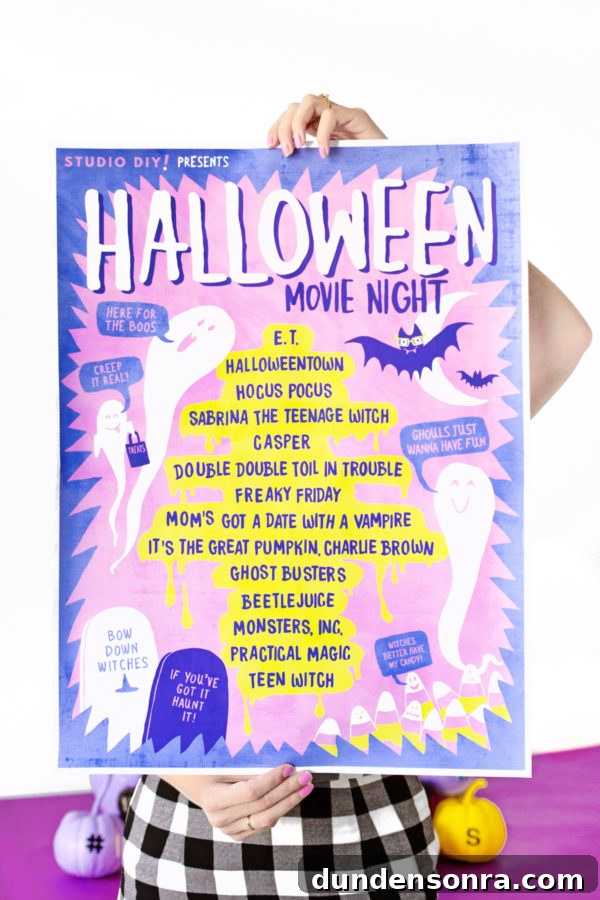 Free Printable Halloween Movie Playlist