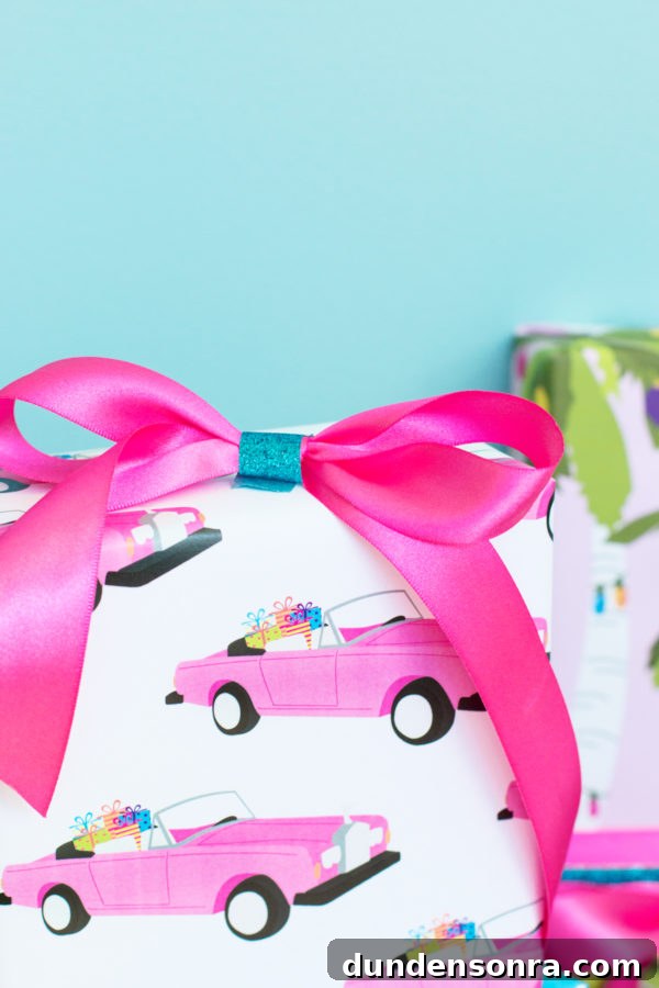 A preset with a bow on it 