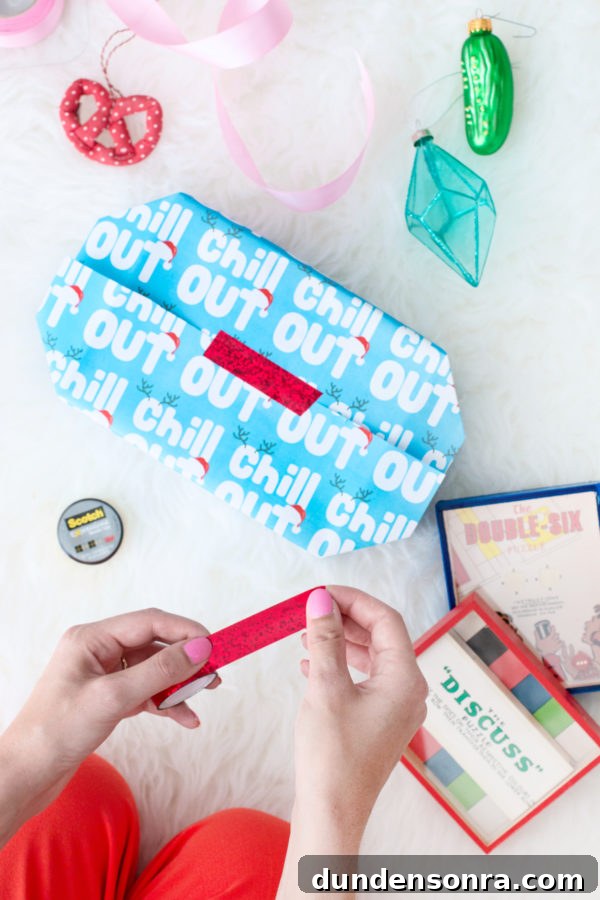 Gift wrap and tape