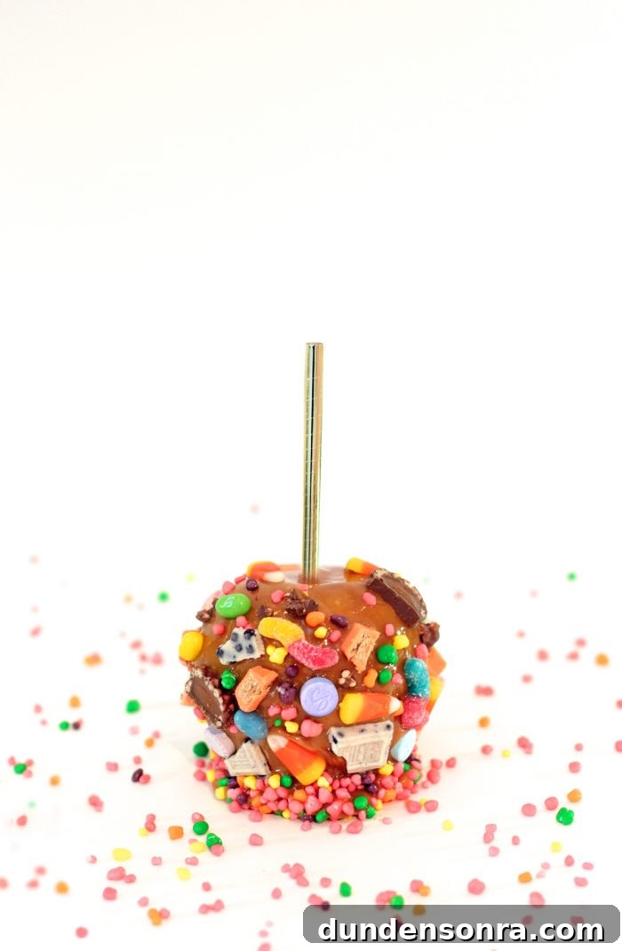 Halloween Candy Caramel Apple