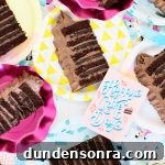 Chocolate cake on plates