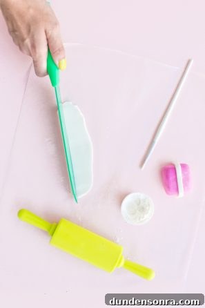 Dough being cut