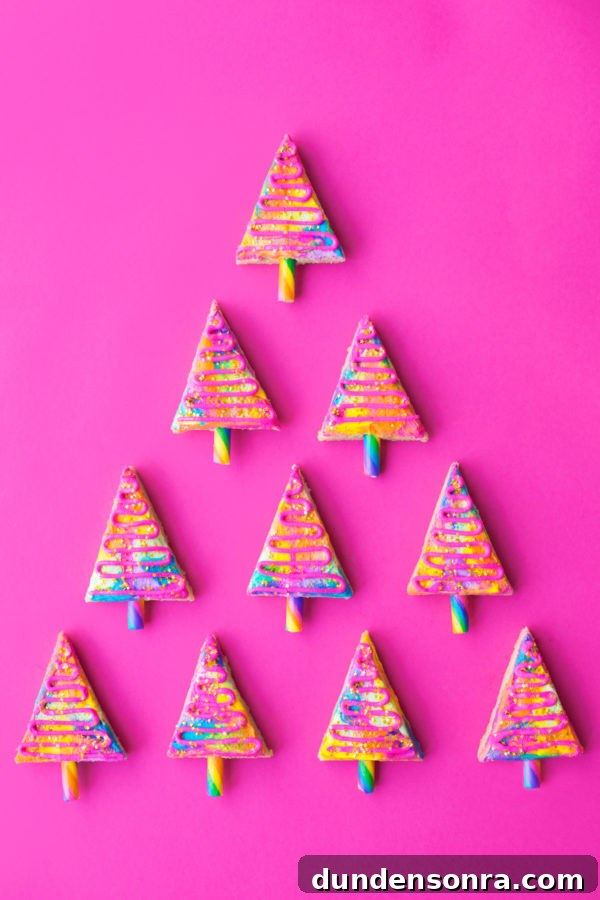 Colorful Christmas cookies
