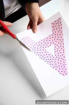 Pink "A" on a paper