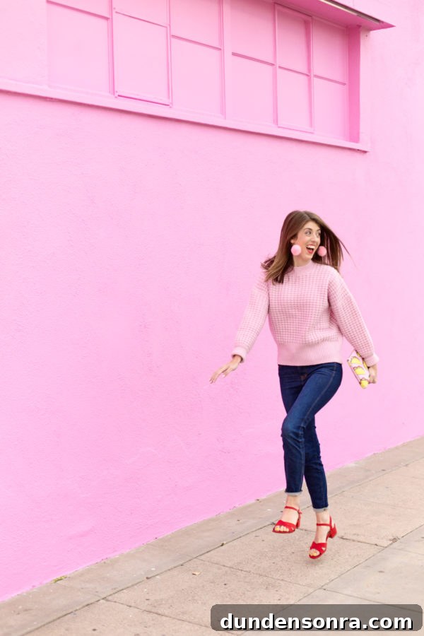 What's in My Clutch? New Series + Big Giveaway Inside 3 A woman walking down a sidewalk