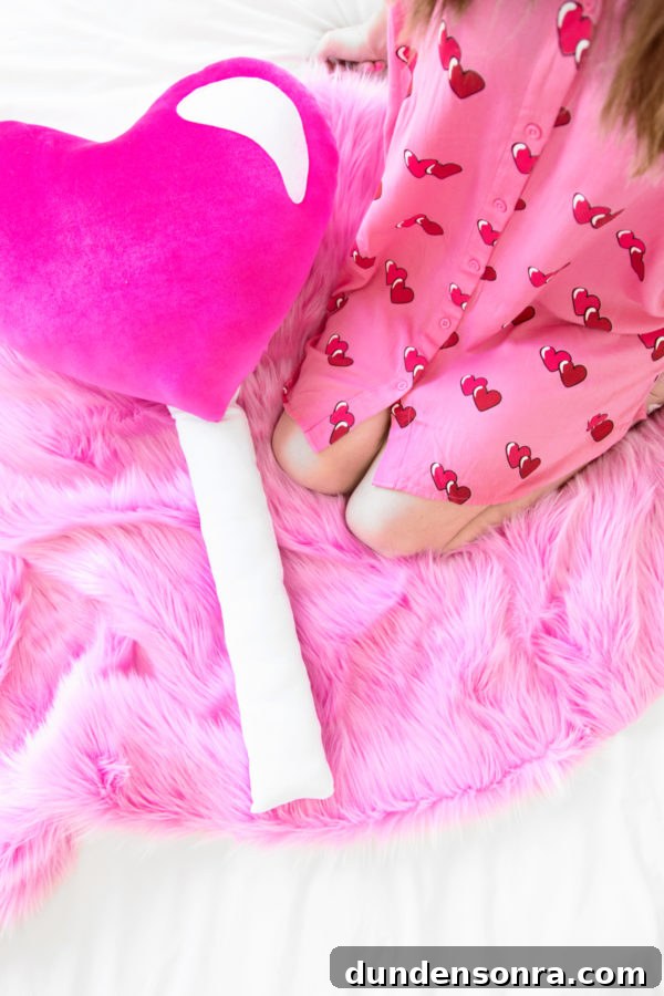 Pink pillow and blanket