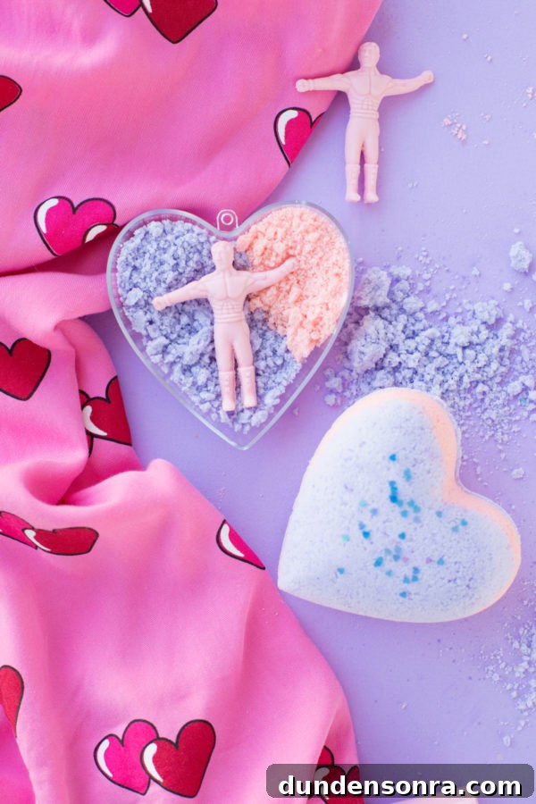A heart-shaped box with a toy in it
