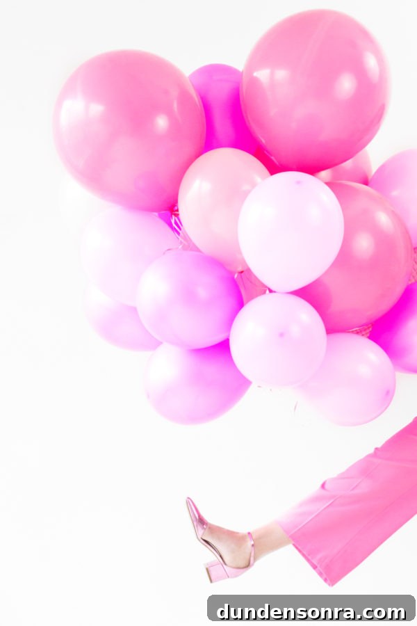 Pink balloons