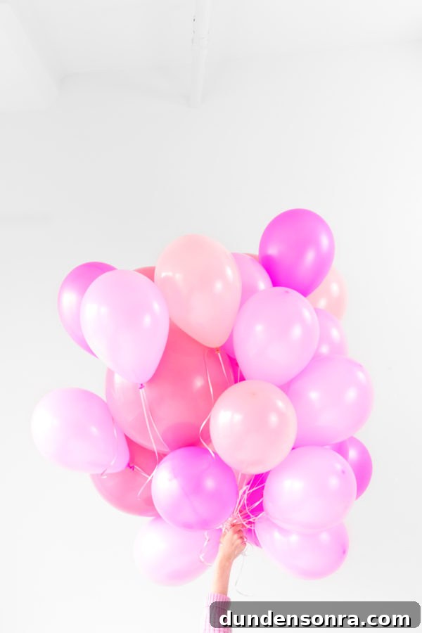I Chews You: Bubblegum Galentine's Day Party Ideas 6 Pink balloons