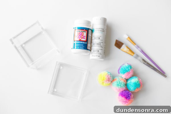 DIY Pom-Pom Storage Boxes: Stylish Craft Organization Ideas 4 Craft materials