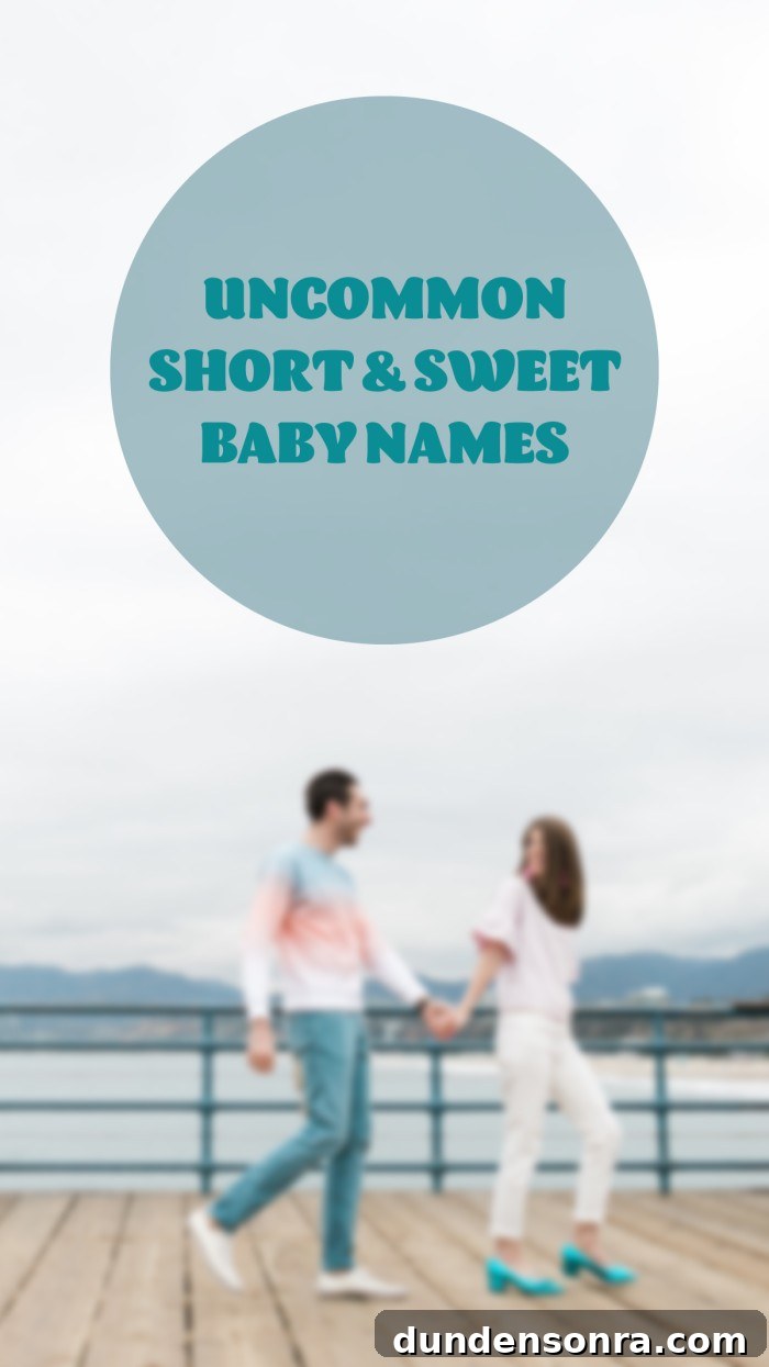 photo of couple with "uncommon baby names" text
