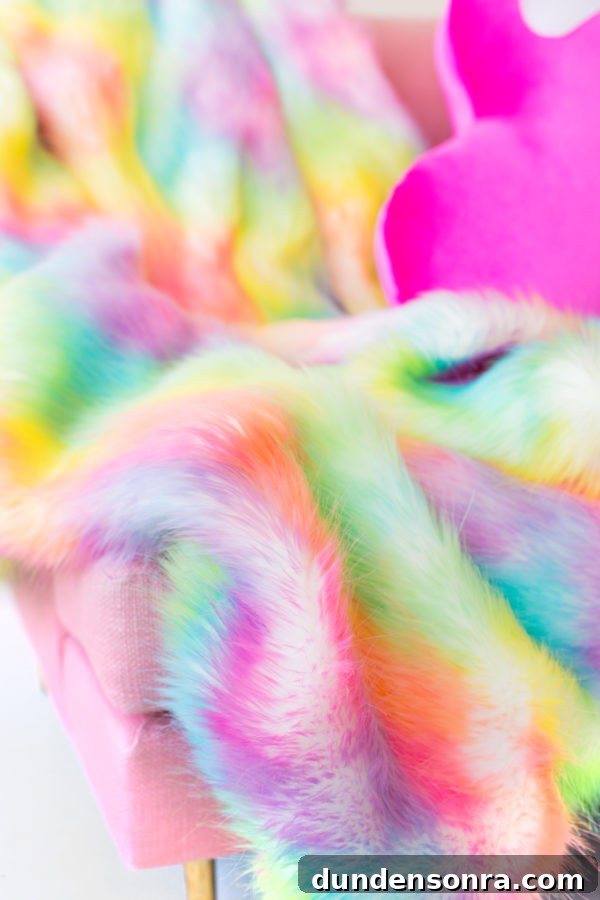 Rainbow fur