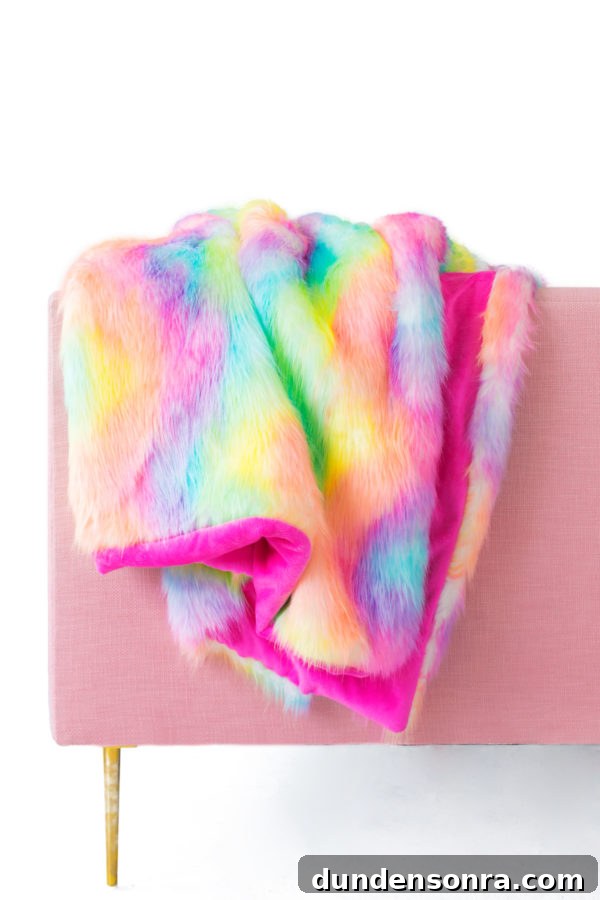 Rainbow blanket