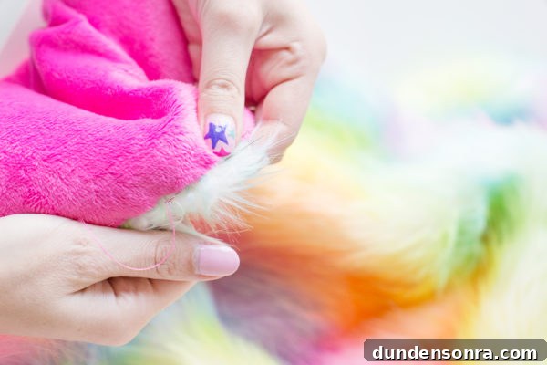 Rainbow fur