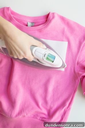DIY Embroidered Sweatshirt: Simple Embroidery Hack for Perfect Stitches 7 An iron and a pink shirt
