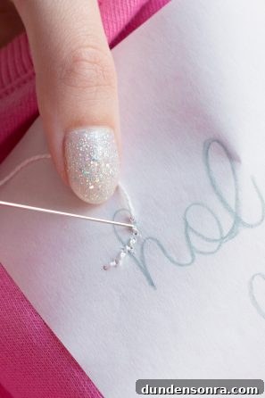 DIY Embroidered Sweatshirt: Simple Embroidery Hack for Perfect Stitches 9 White embroidery